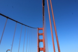 Detalhes da ponte Golden Gate em San Francisco (Natália Cagnani)